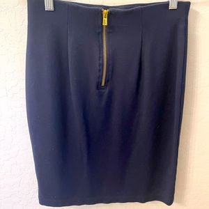 Navy pencil skirt